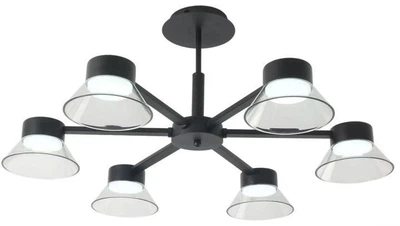 Люстра потолочная LUMINARIA ADEL 6xGX53 BLACK 220V IP20