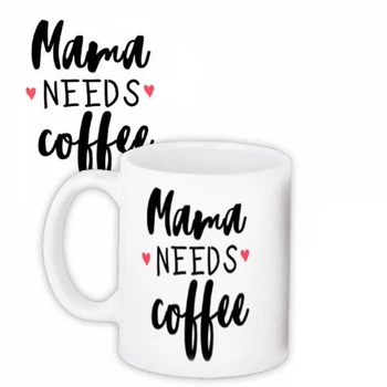Оригінальна чашка Memos Mama needs coffee