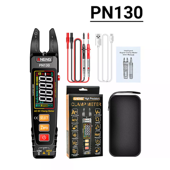 Токоизмерительные клещи мультиметр Aneng PN130 600V 100A AC/DC NCV VA цветной дисплей Тестер постоянного тока токовые клещи