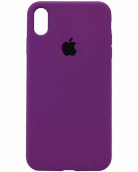 Чохол силіконовий Full Silicone Case for iPhone Xs / X Purple (з MagSafe)