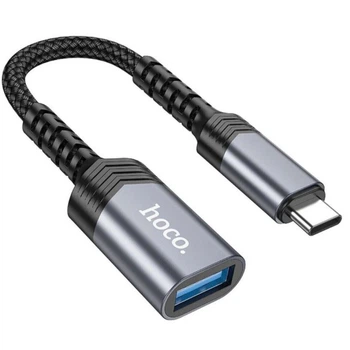 Переходник HOCO UA24 Type-C – USB 3.0, Gray