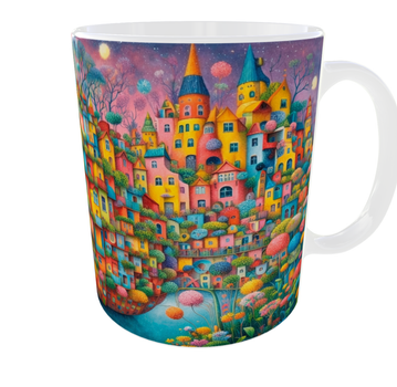 Подарункова керамічна кружка Art Collection 330 мл — Pop Surrealism / Fantasy Art, дизайнерська кружка для кави та чаю