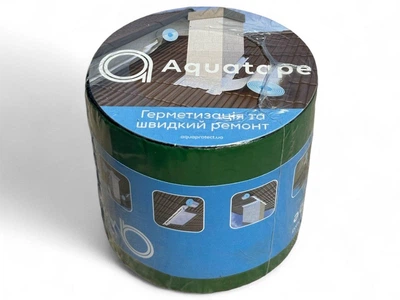 Герметизуюча бітумна стрічка AQUATAPE 100 мм х 3 м Green (62788)