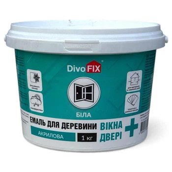 Эмаль для окон и дверей из дерева DivoFIX 0.6 кг