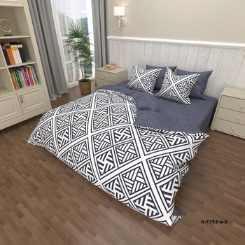 Комплект постельного белья двуспальный 180x210 см Геометрия