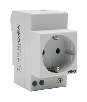 Модульна розетка на DIN рейку 16A 250V AC VIKO