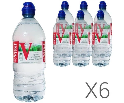 Упаковка негазованої мінеральної води Vittel Sport, 6 шт. х 0.75 л, ПЕТ