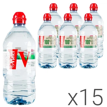 Упаковка минеральной негазированной воды Vittel Sport 15 шт. х 0,75 л