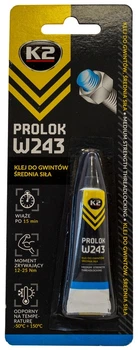 Клей анаэробный (фиксатор резьбы) для разборных соединений 6 мл K2 Prolok W243 (синий)
