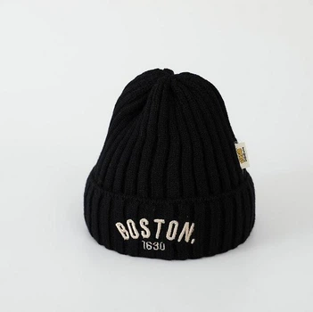 Дитяча демісезонна шапка Boston на 1-5 років, колір чорний
