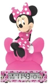 Lampka nocna Kids Euroswan 3D z budzikiem Minnie MN4500 (8435507886536)