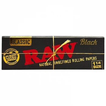 Папір для самокруток "RAW" BLACK ULTRA THIN PAPERS 1 ¼"