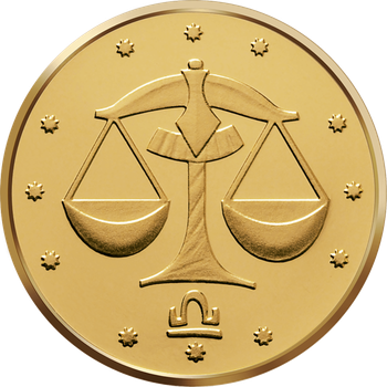 Монета НБУ Золота Терези 2 гривні 2008 рік