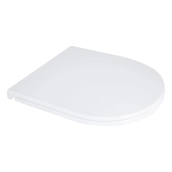 Qtap Сиденье для унитаза напольного (Dove) 425×363×30 мм, White, с микролифтом Slim Duroplast, Quick Release QT06228380BW3