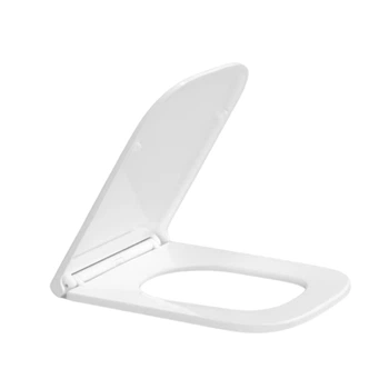 Сидіння для унітазу Qtap (Gemini 490) 428x344x37,5 мм, White, з мікроліфтом, Slim Duroplast, Quick Release QTSC179W49385 QTAP QTSC179W49385