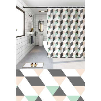 Шторка для ванной Zerix SCP-007-180×200 из PEVA