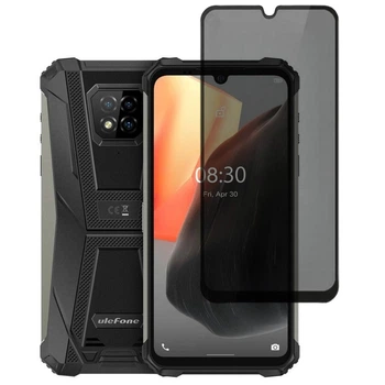 Защитное стекло Fiji Privacy для Ulefone Armor 8 Pro антишпион Anti-peeping полная проклейка черный