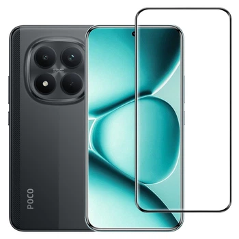 Защитное стекло Fiji Premium для Poco M8 Pro 5G закругленные края и полная проклейка черный