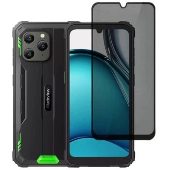 Защитное стекло Fiji Privacy для Blackview BV5300 / BV5300 Pro / BV5300 Plus антишпион Anti-peeping полная проклейка черный