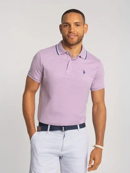 Поло довге чоловіче U.S. Polo Assn 11C578-9800A(LILAC HEATHER) XL Лілове (786660739626)