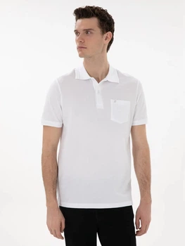 Поло длинное мужское Pierre Cardin G021GL011-000-2186335(beyaz) XL Белое (8683858467694)