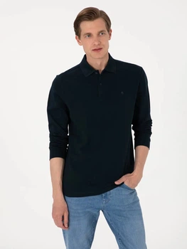 Поло довге чоловіче Pierre Cardin G021SZ082-000-2314481(lacivert) XL Темно-синє (8683859229291)
