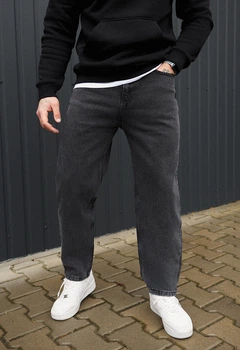 Джинси Staff dark gray regular mom 31