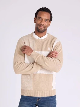 Джемпер чоловічий U.S. Polo Assn USUF5S5469-0000A(CAMEL HEATHER) M Бежевий (199225003924)