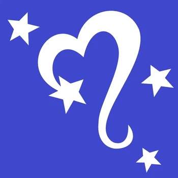 Трафареты для тату 6 на 6 см Сердце-3
