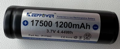 Аккумулятор KEEPPOWER 17500 1200 mAh защищенный 3.7В
