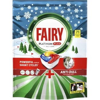 Пігулки для посудомийних машин Fairy Platinum Plus All In One Lemon 71 шт. (8006530073783)