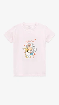 Футболка с принтом для девочки Dinomin 4111 98 см Сиреневый shop (2000999487972)