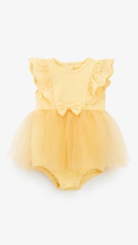 Боді-сукня для дівчинки Mini Papi 252394 68 см Жовтий shop (2000999472848)