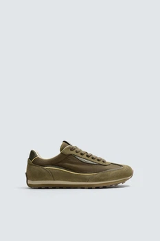 Кросівки Zara замшеві хакі 2354/620/512 43