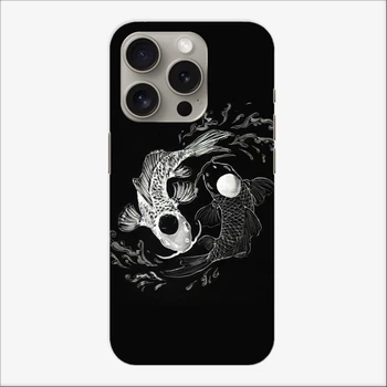 Чохол для iPhone 15 Pro Max Apple Рибки Інь Янь з силікону, TPU, пластик