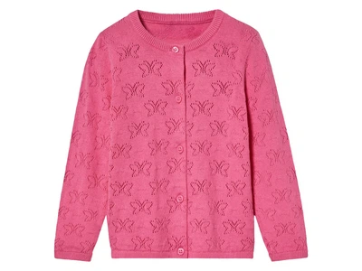 Кардиган ажурной вязки для девочки Lupilu LIDL 464008 110-116 см (4-6 years) Розовый