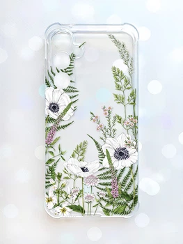 Чехол с утолщенными углами на Samsung Galaxy S25 Цветы полевые (принт 363)