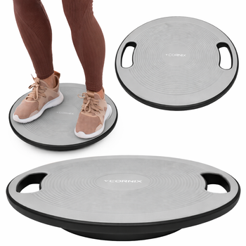 Балансировочная платформа Cornix круглая, пластиковая XR-0443 Grey/Black