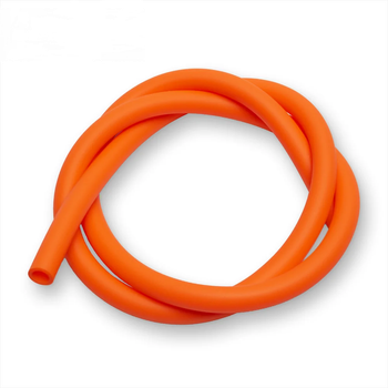 Кальянный шланг Soft Touch Orange Софт Тач 150 см универсальный силиконовый матовый ярко оранжевого цвета