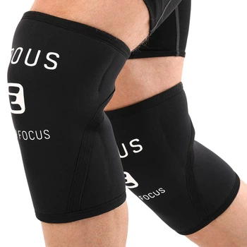 Наколінники для присіду та пауерлфтингу 2шт розмір L Неопрен 300 г SQUAT KNEECAP EZOUS чорний A-02