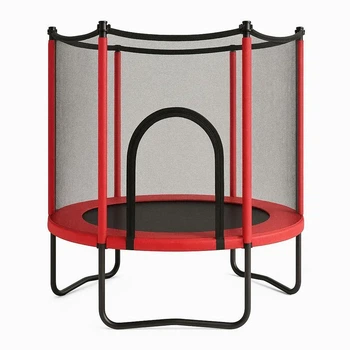 Батут FitToSky 152 см Black-Red с сеткой (без лестницы) красный