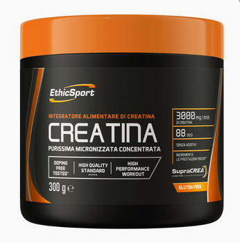 Креатин моногидрат EthicSport 300 грамм Натуральный (без вкусовых наполнителей)