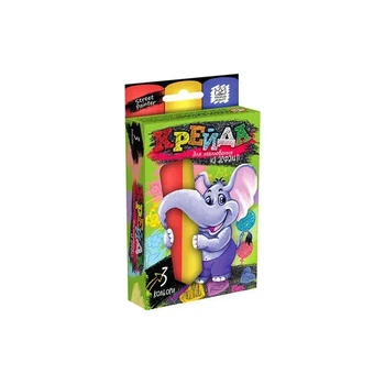 Крейда кольорова для малювання Danko Toys MEL-01-01U d-2 5 см в упаковці 3 штуки вага 0 000 коричнева упаковка 8 00 x 2 00 x 10 00