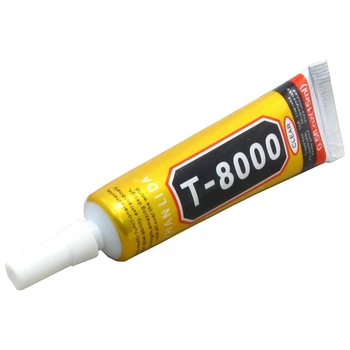 Клей силиконовый T-8000, прозрачный, 15ml, в тюбике с дозатором