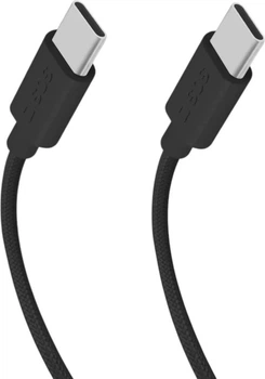 Kabel SBS USB-C - USB-C 60W PD 1.5 m Black (TECABLETISSUETCCK)