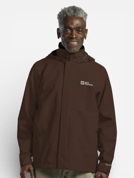 Спортивная ветровка мужская Jack Wolfskin Trailtime 2L A63903-D0107 S Коричневая (4064886591362)
