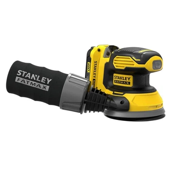 Шлифмашина эксцентриковая аккумуляторная бесщеточная STANLEY FATMAX SFMCW220D1S диаметр подошвы 125 мм (SFMCW220D1S)