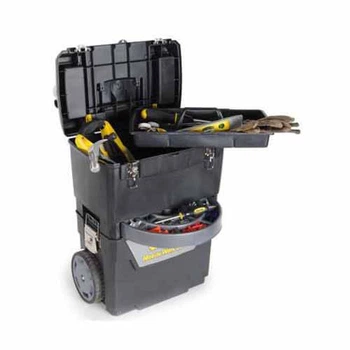 Ящик STANLEY "IML Mobile Work Center 2 in 1", 473x302x627мм, на колесах, пластмасовий. з органайзерами в кришці. (1-93-968)