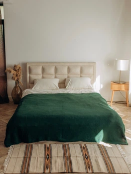 Хлопковый плед Leglo Smaragd - 160x200