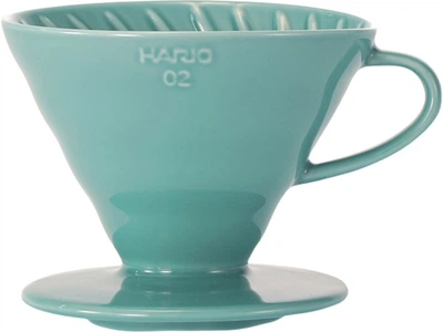 Пуровер Hario V60 02 бирюзовый на 1-4 чашки (4977642729858)